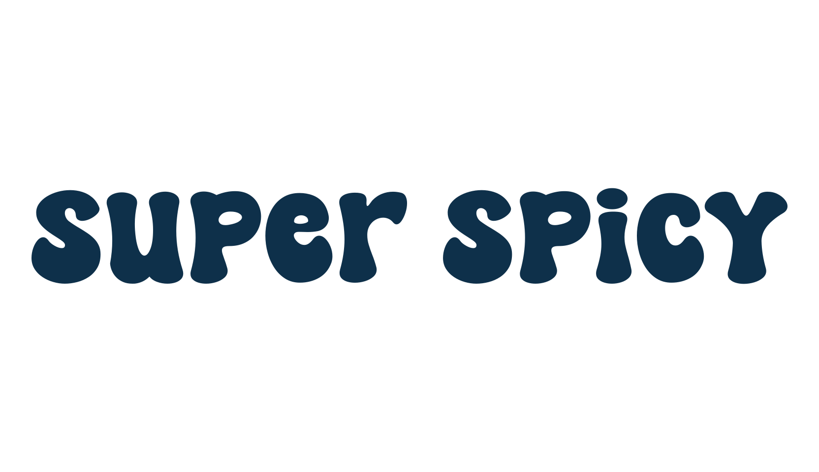 Super Spicy, groovy font preview