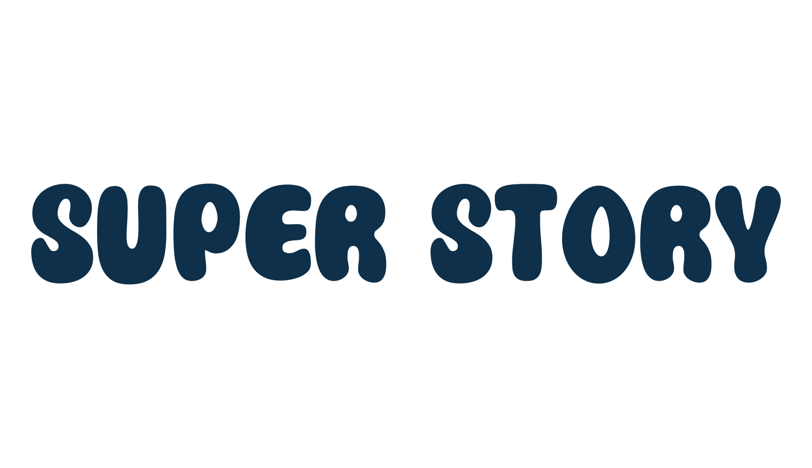 Super Story, cartoon font preview