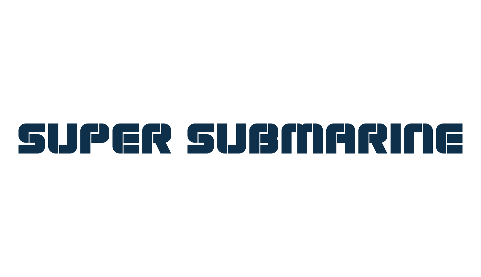 Super Submarine, fancy stencil, army decorative font preview