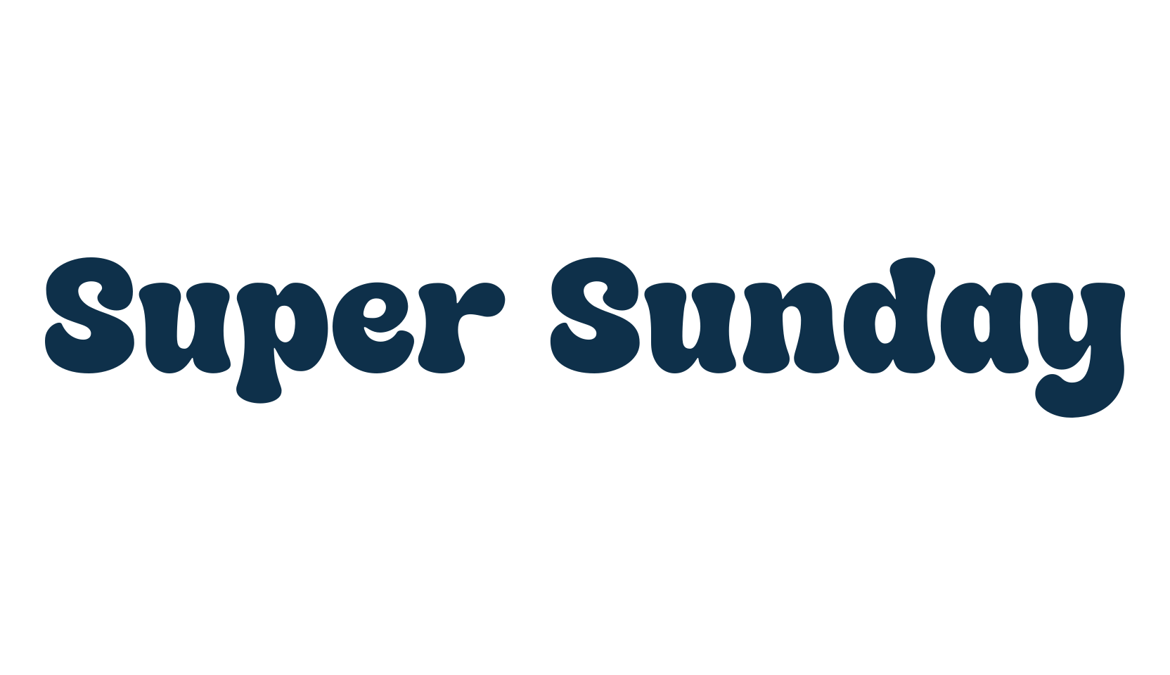 Super Sunday, groovy font preview