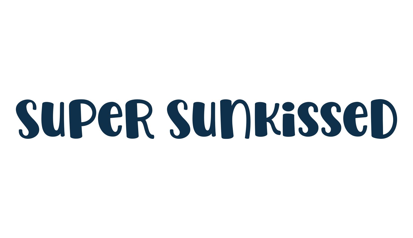 Super Sunkissed, cartoon font preview