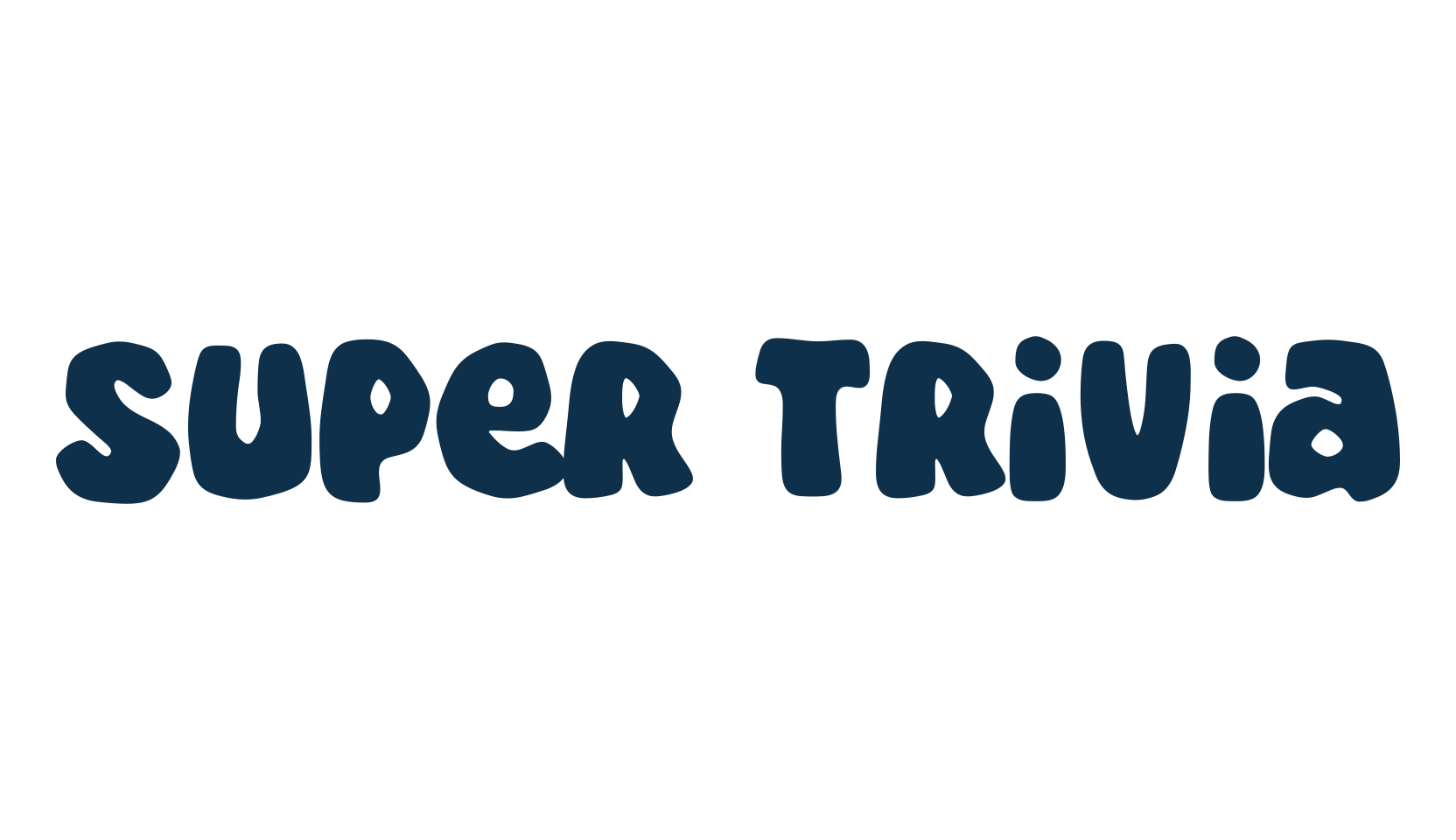Super Trivia, cartoon font preview