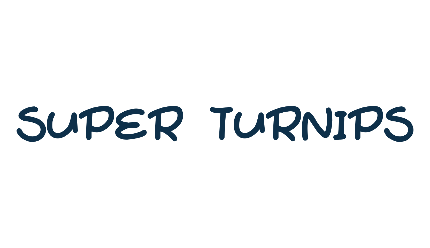 Super Turnips, handwriting font preview