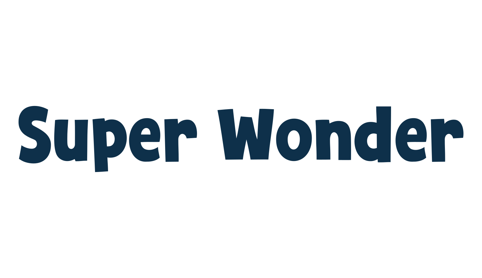 Super Wonder, fancy cartoon decorative font preview
