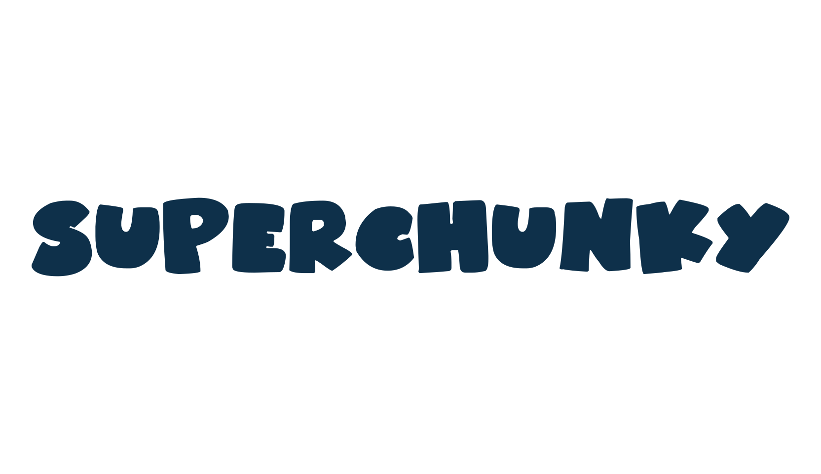 Superchunky, fancy cartoon decorative font preview