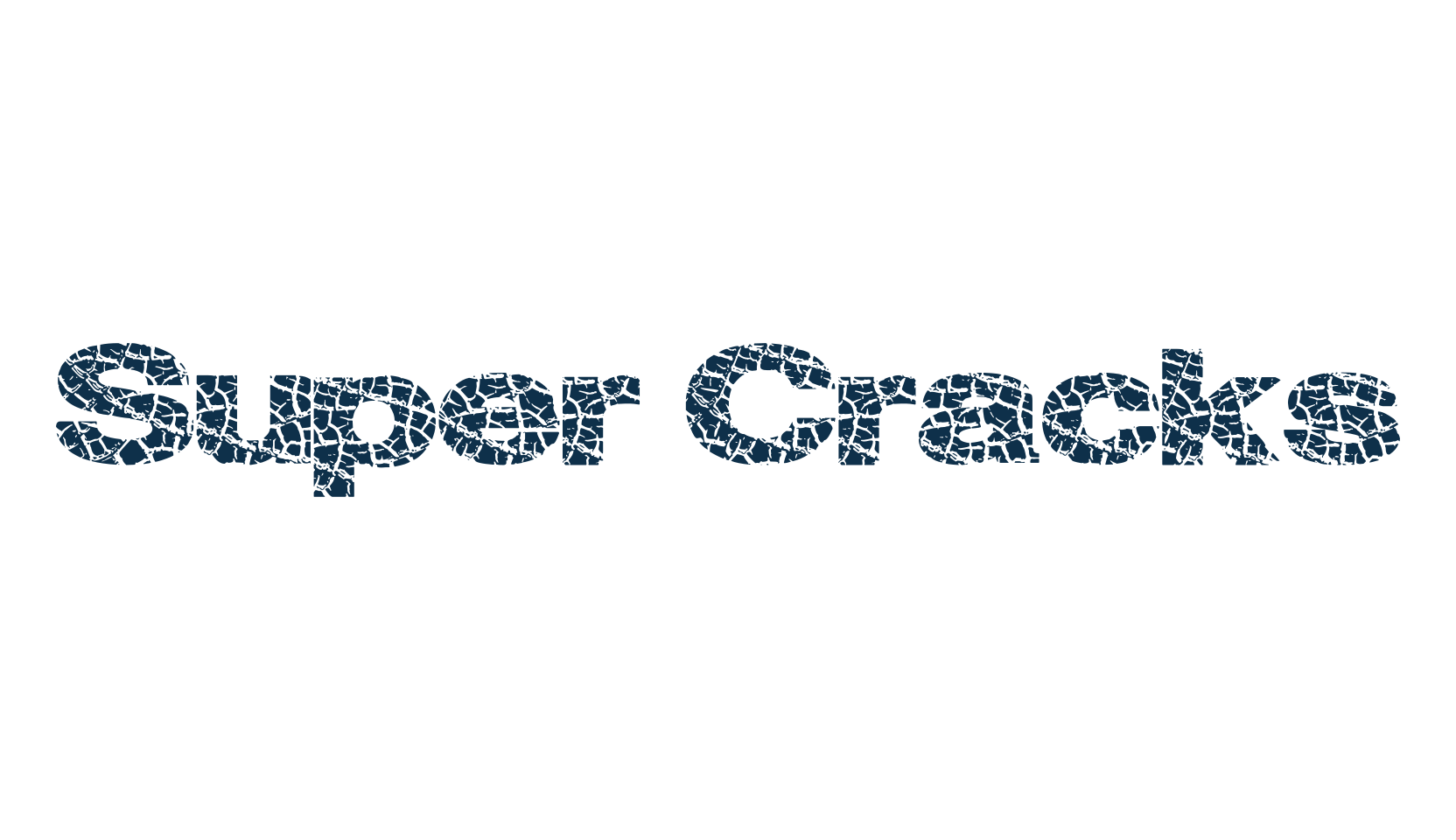 Super Cracks, destroy font preview