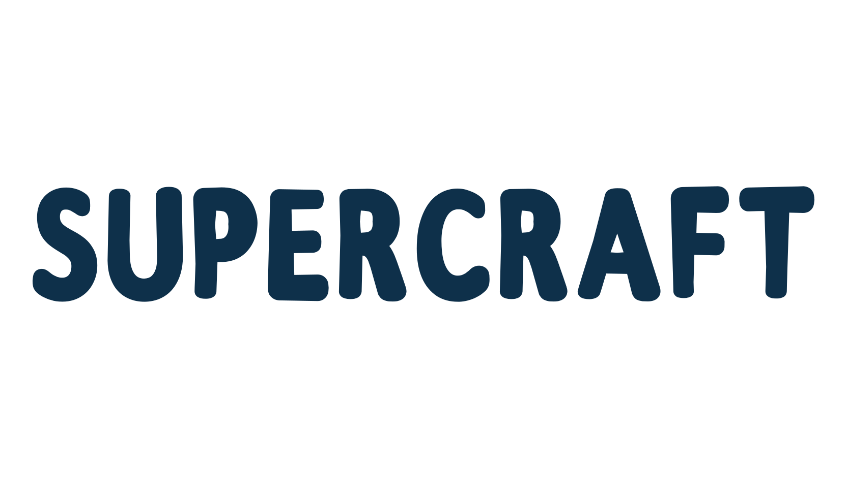 Supercraft, cartoon font preview
