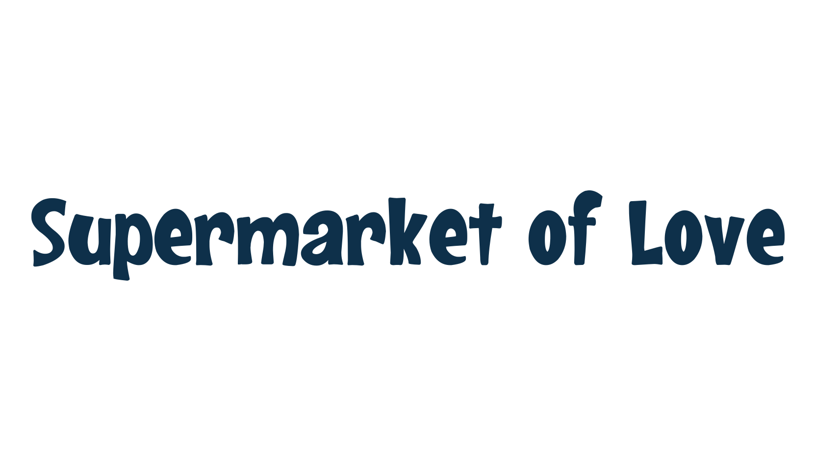 Supermarket of Love, cartoon font preview