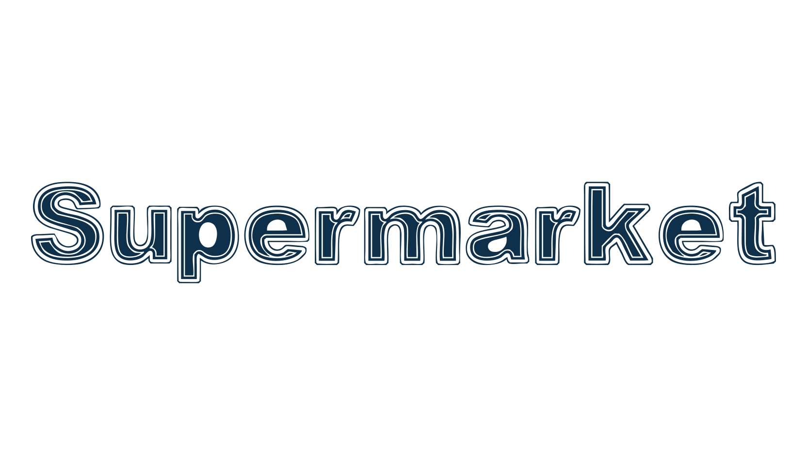 Supermarket, fancy various decorative font preview