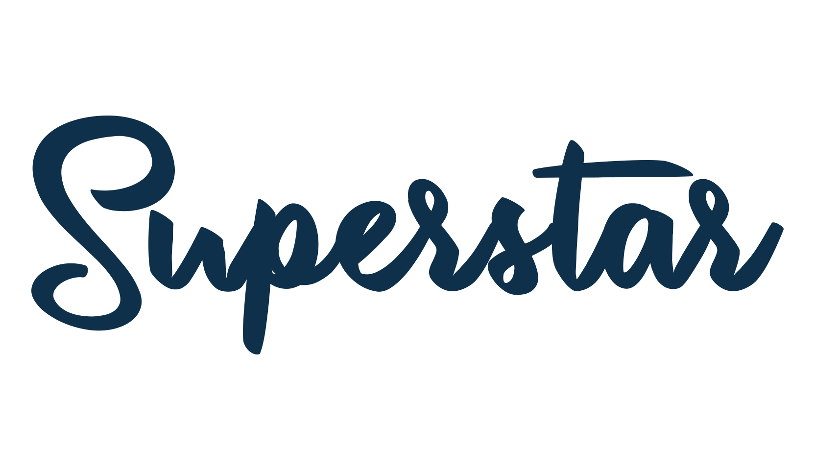 Superstar (superstar-3), script brush fancy decorative calligraphy font preview