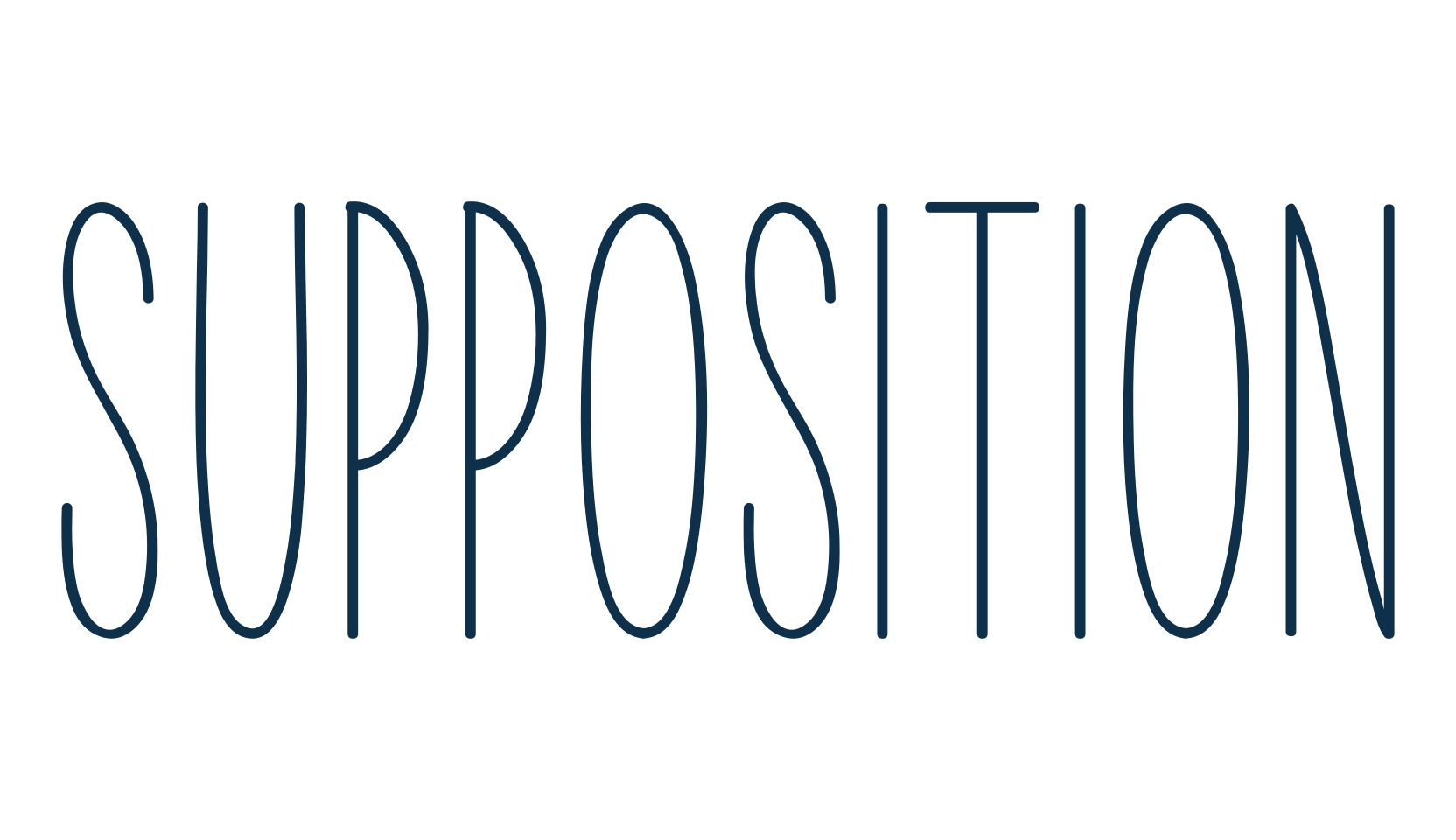 Supposition, fancy decorative font preview