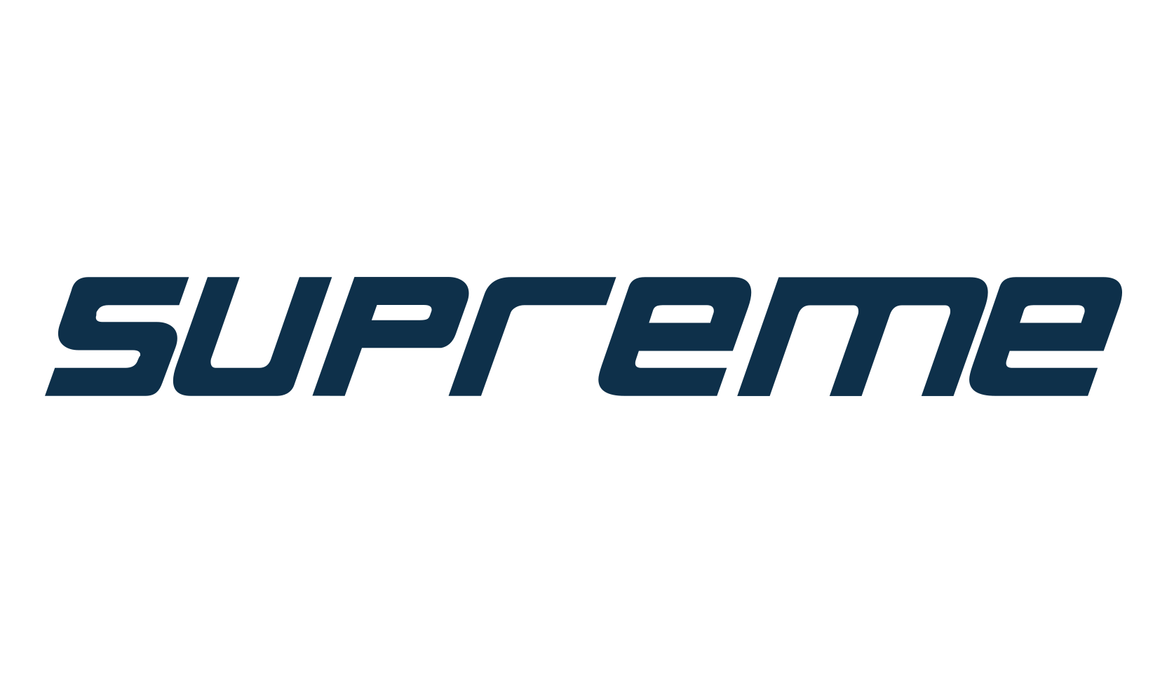 Supreme (supreme), techno sci-fi font preview