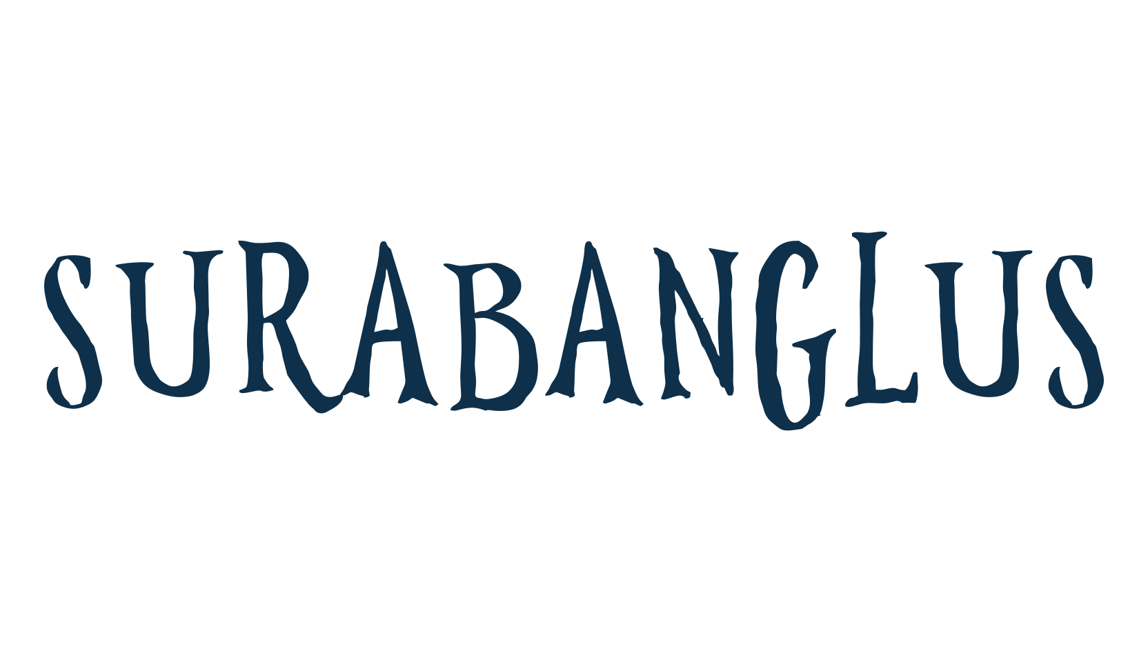Surabanglus, fancy various decorative font preview