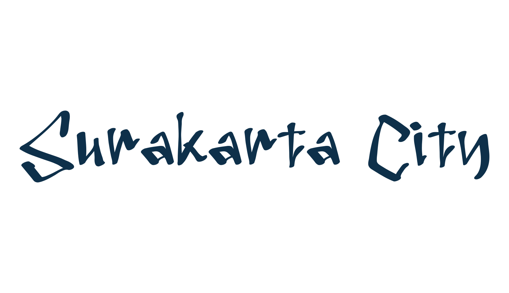Surakarta City, script graffiti fancy decorative calligraphy font preview