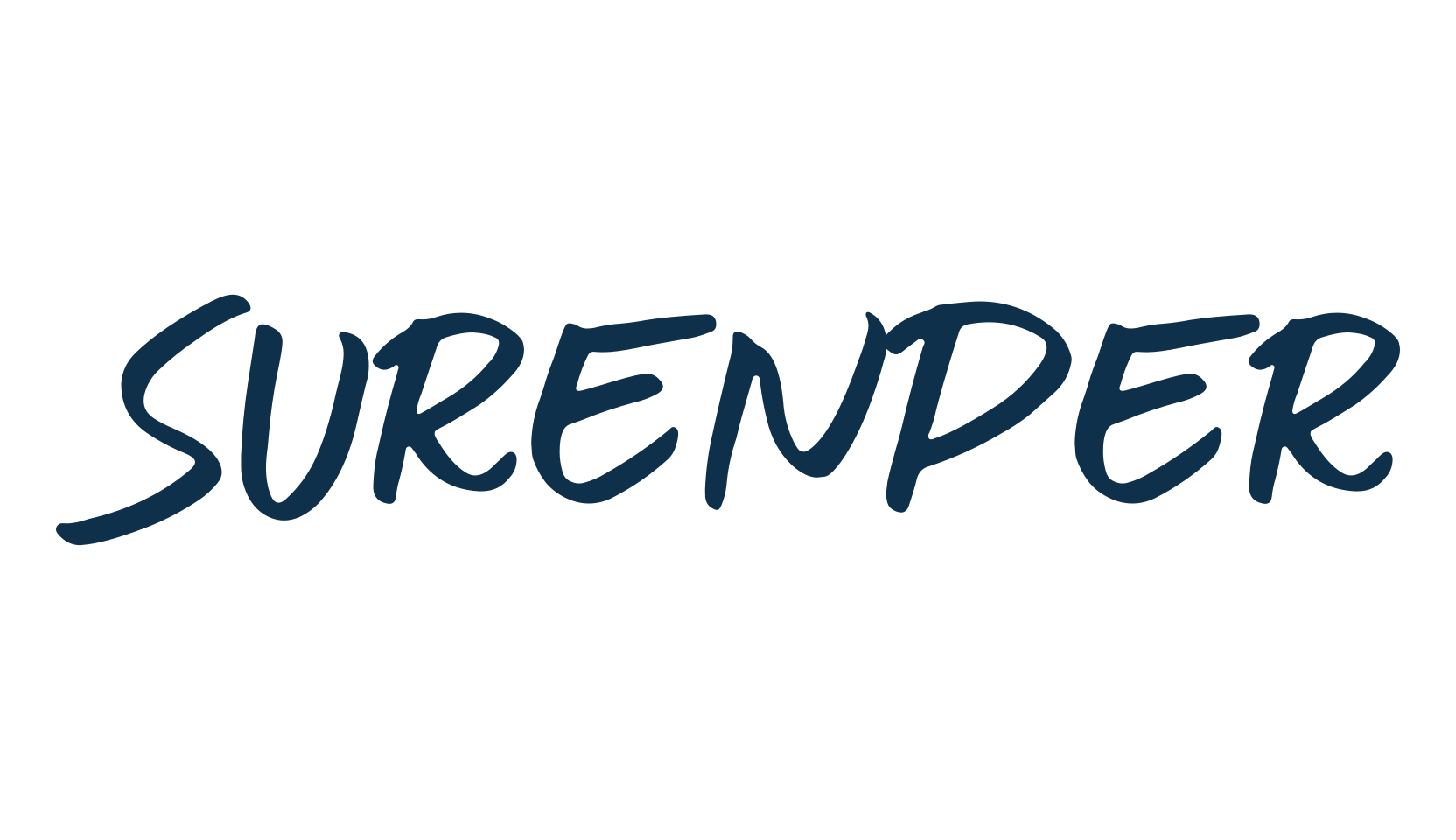Surender, script handwritten fancy decorative calligraphy font preview