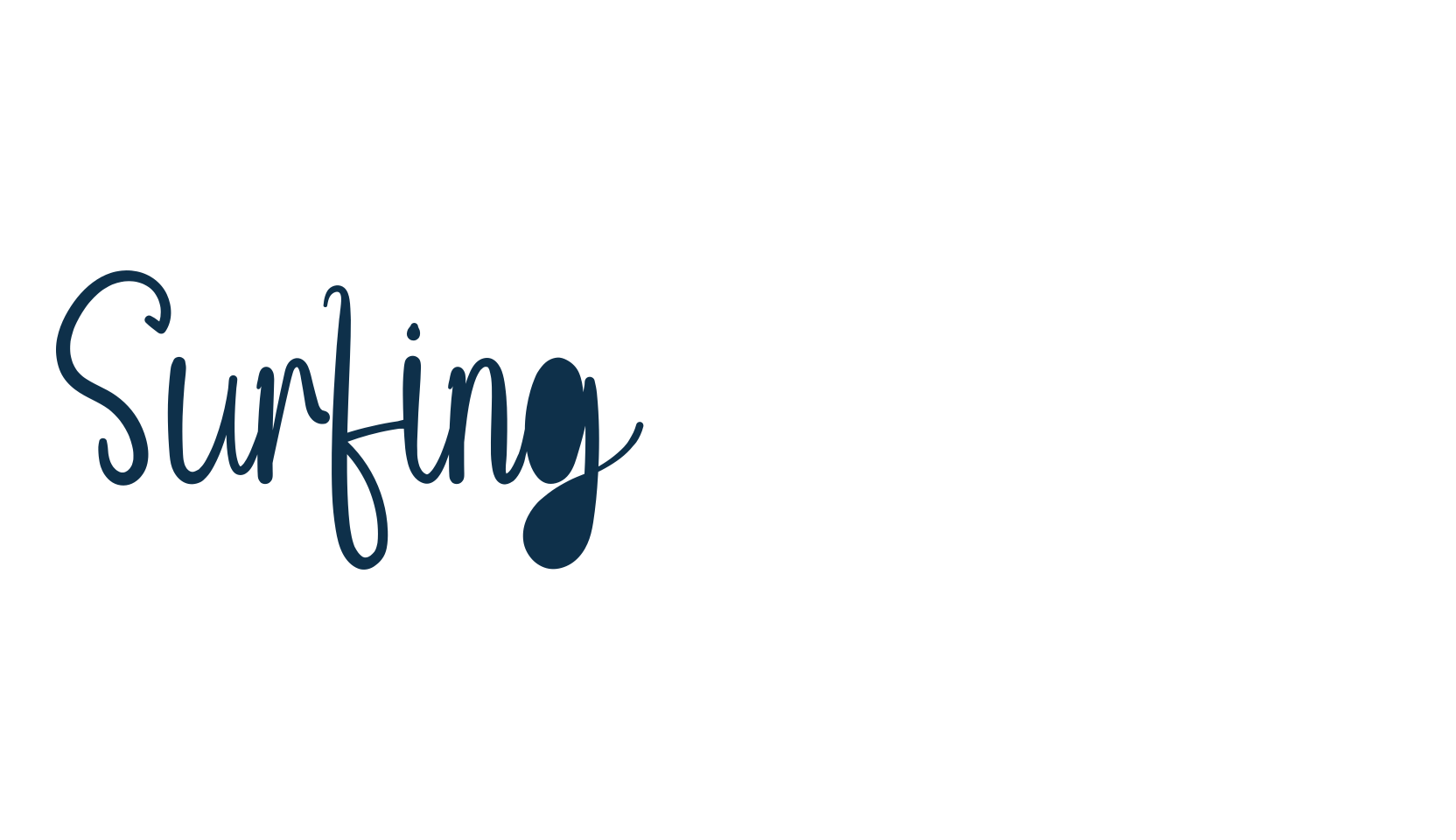 Surfing Signature, fancy various decorative script calligraphy font preview