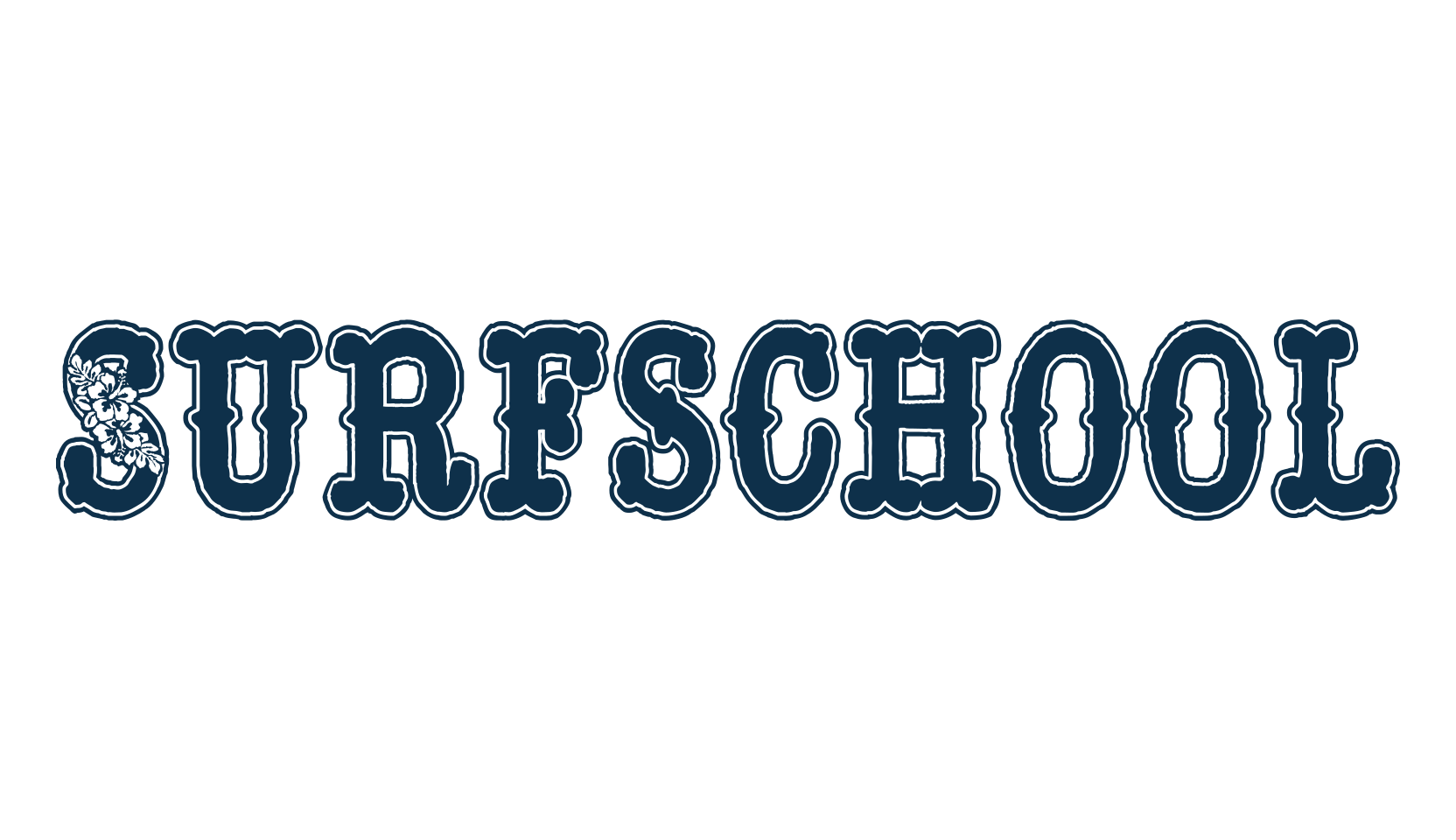 Surfschool, fancy decorative font preview