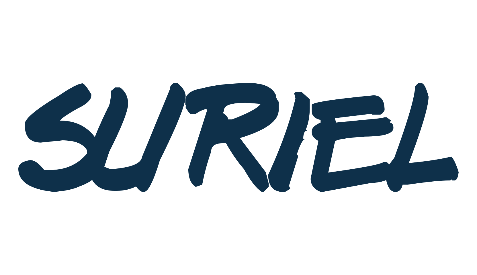 Suriel, script handwritten fancy decorative calligraphy font preview