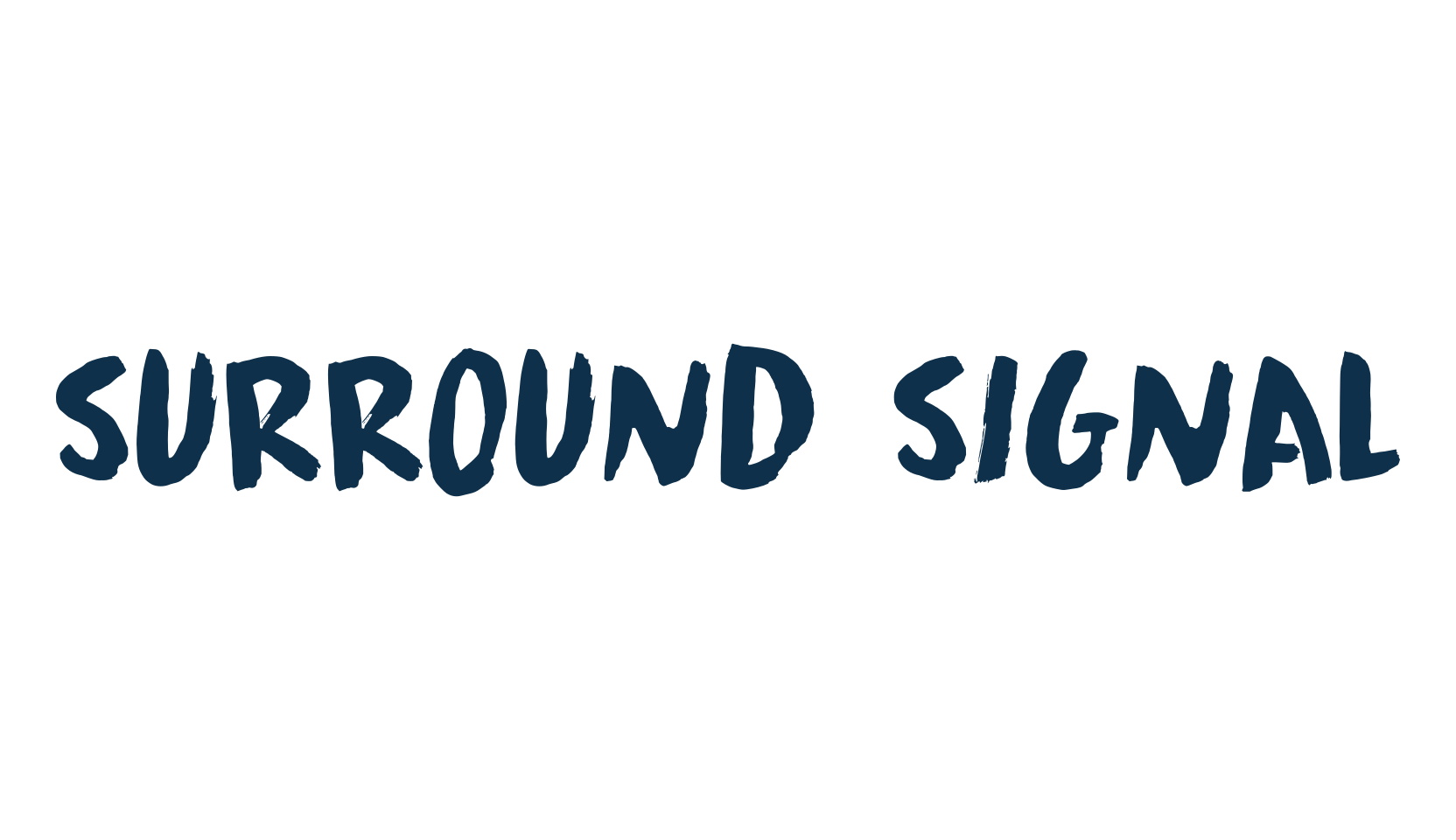 Surround Signal, script brush fancy decorative calligraphy font preview