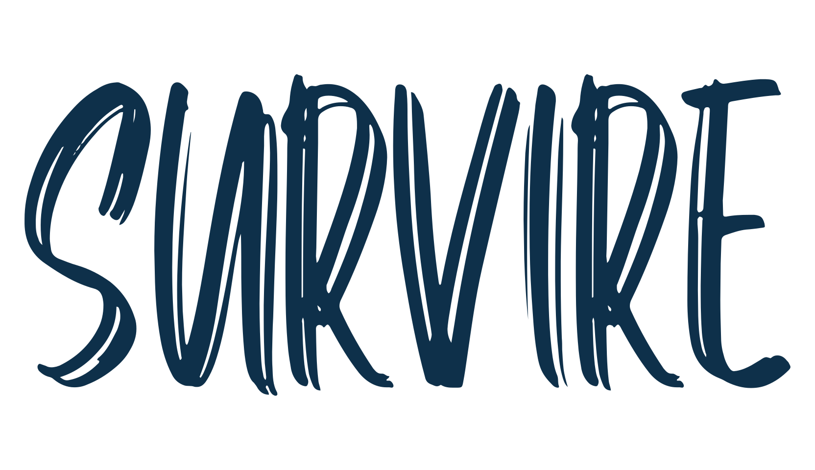 Survire, script brush fancy decorative calligraphy font preview