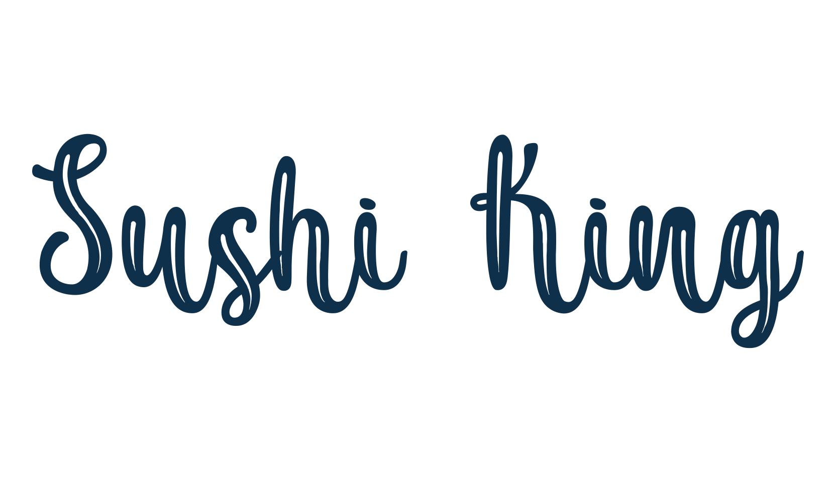 Sushi King, fancy various decorative script calligraphy font preview