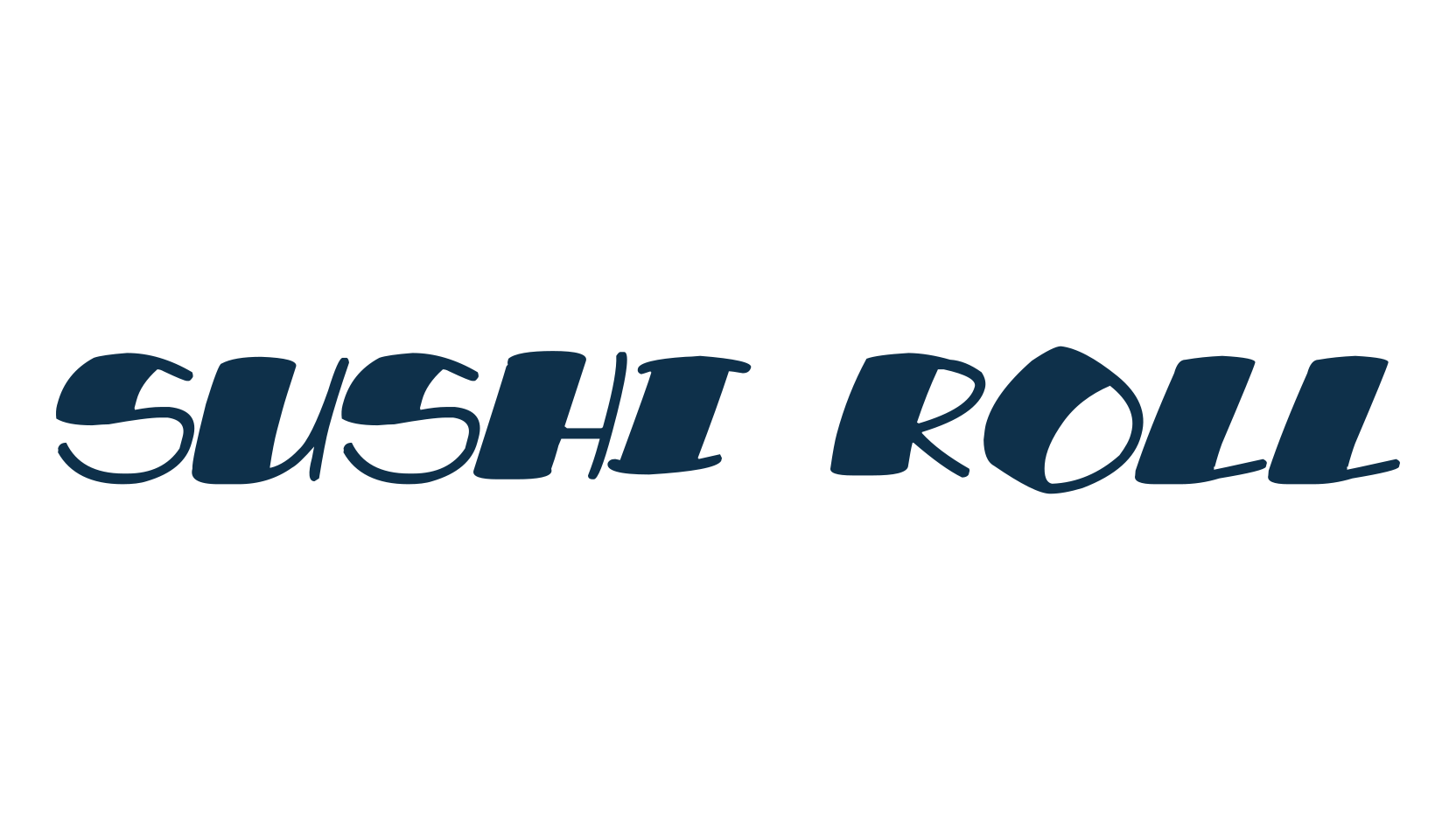 Sushi Roll, fancy cartoon decorative font preview