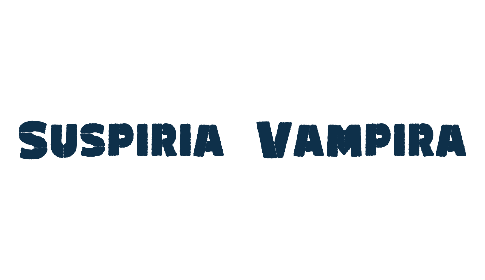 Suspiria Vampira, holiday halloween fancy decorative horror font preview