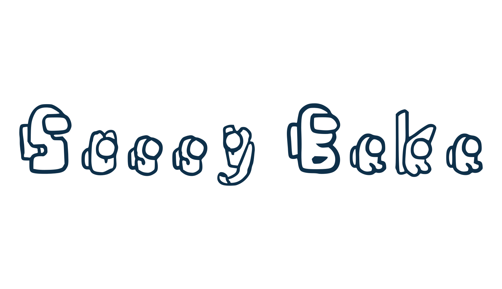 Sussy Baka, fancy cartoon decorative font preview