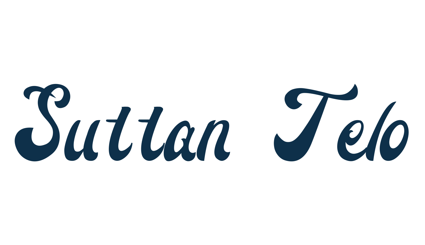 Suttan Telo, old school font preview