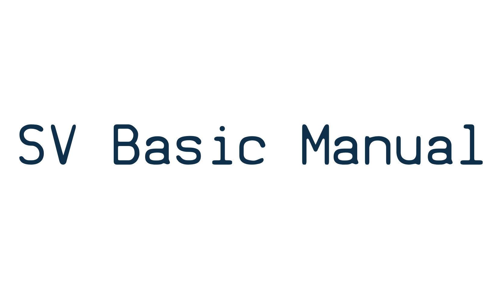 SV Basic Manual, fixed width font preview