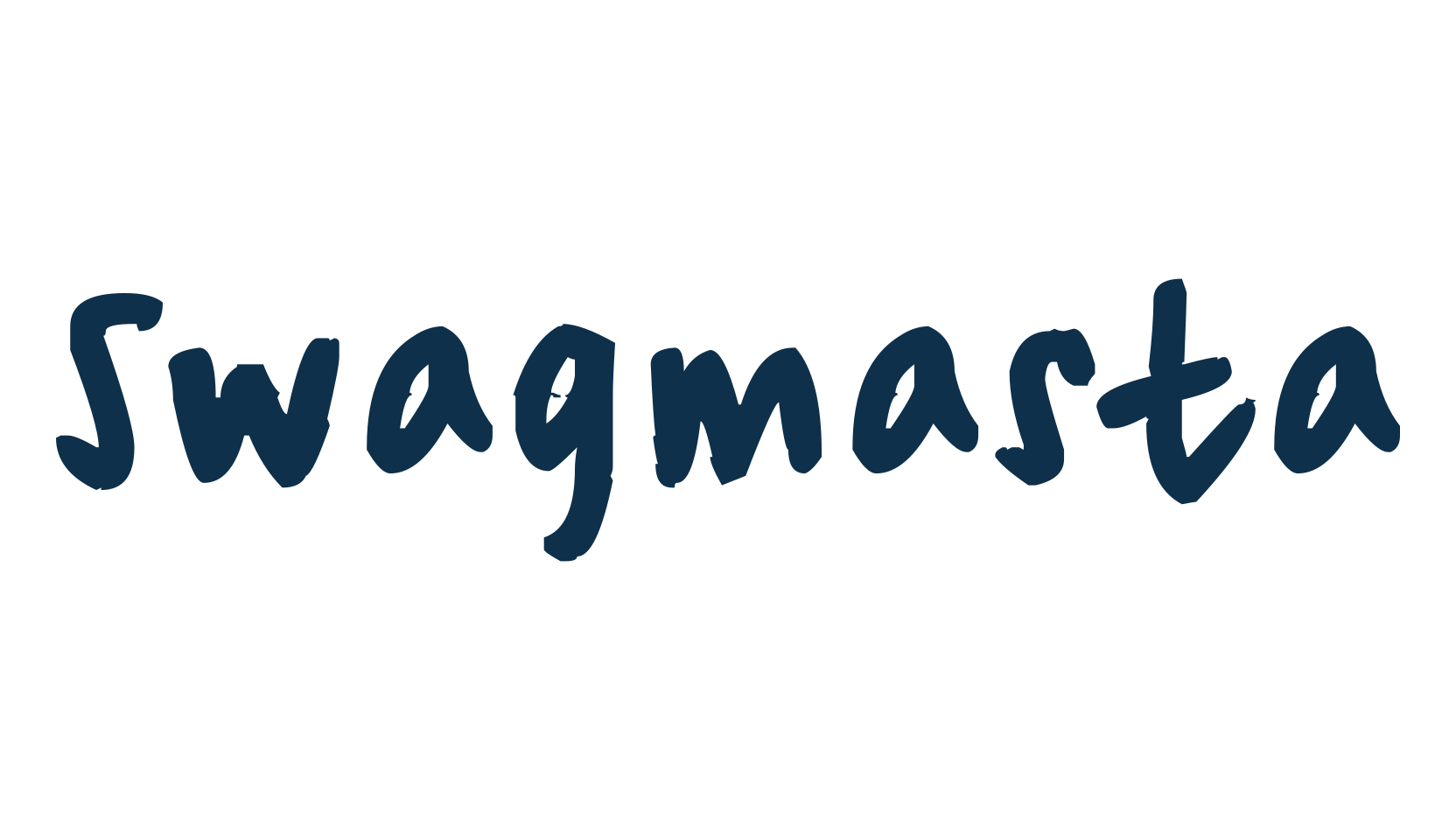 Swagmasta, handwriting font preview