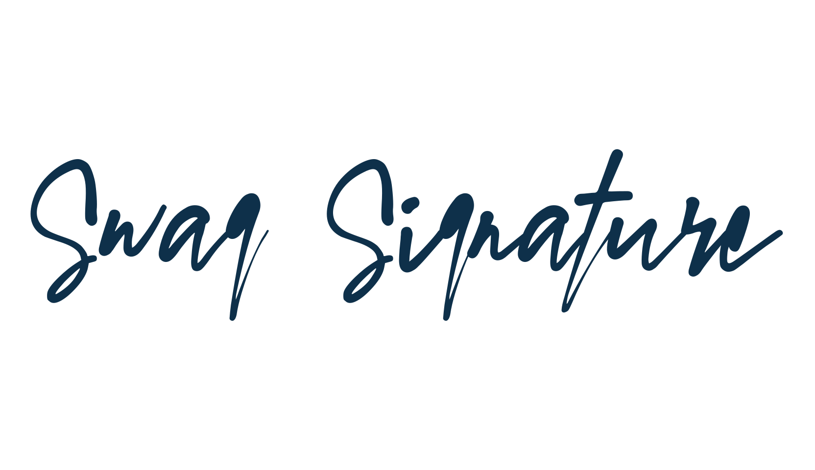 Swag Signature, script handwritten fancy decorative calligraphy font preview