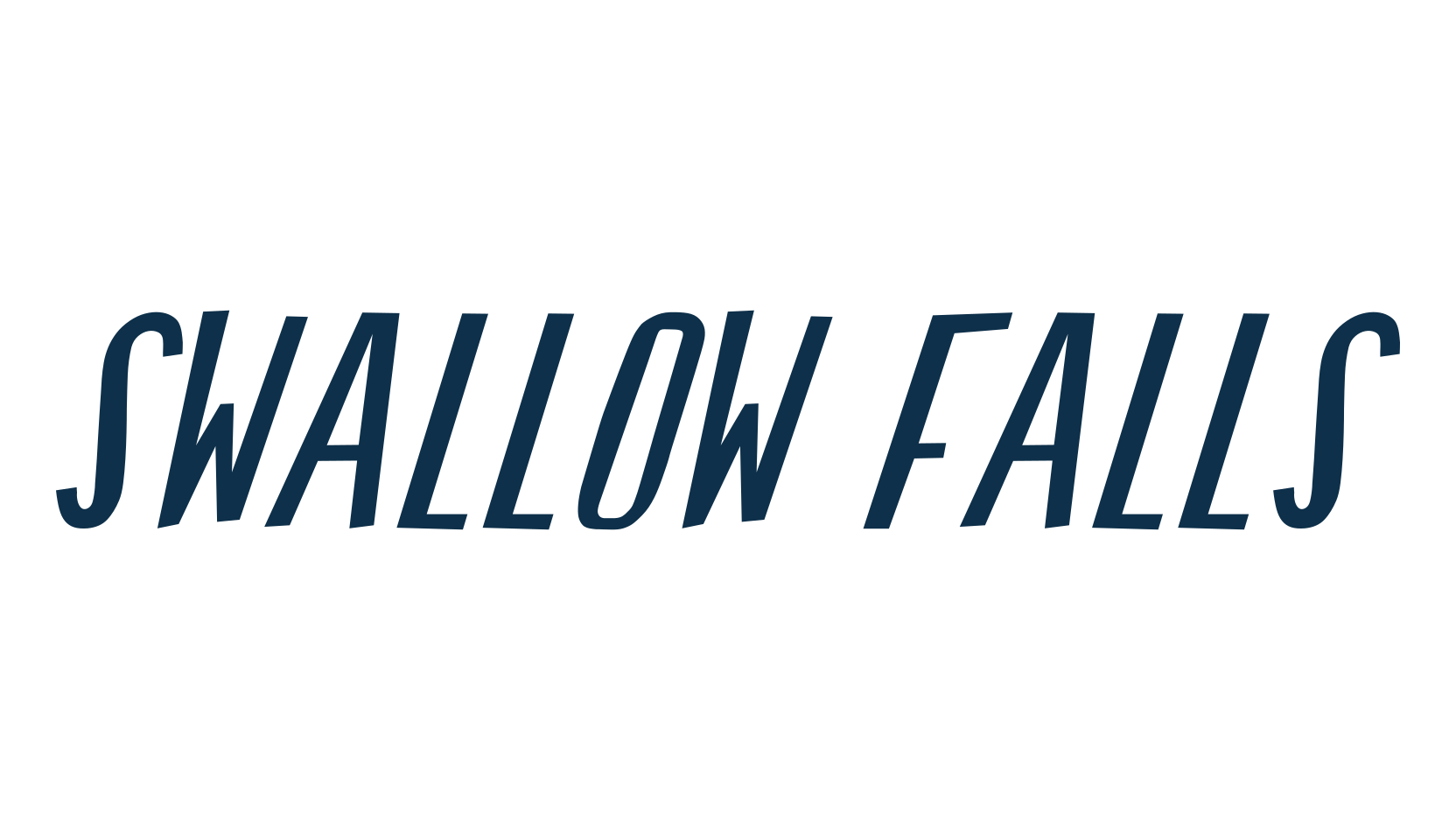 Swallow Falls, fancy decorative font preview
