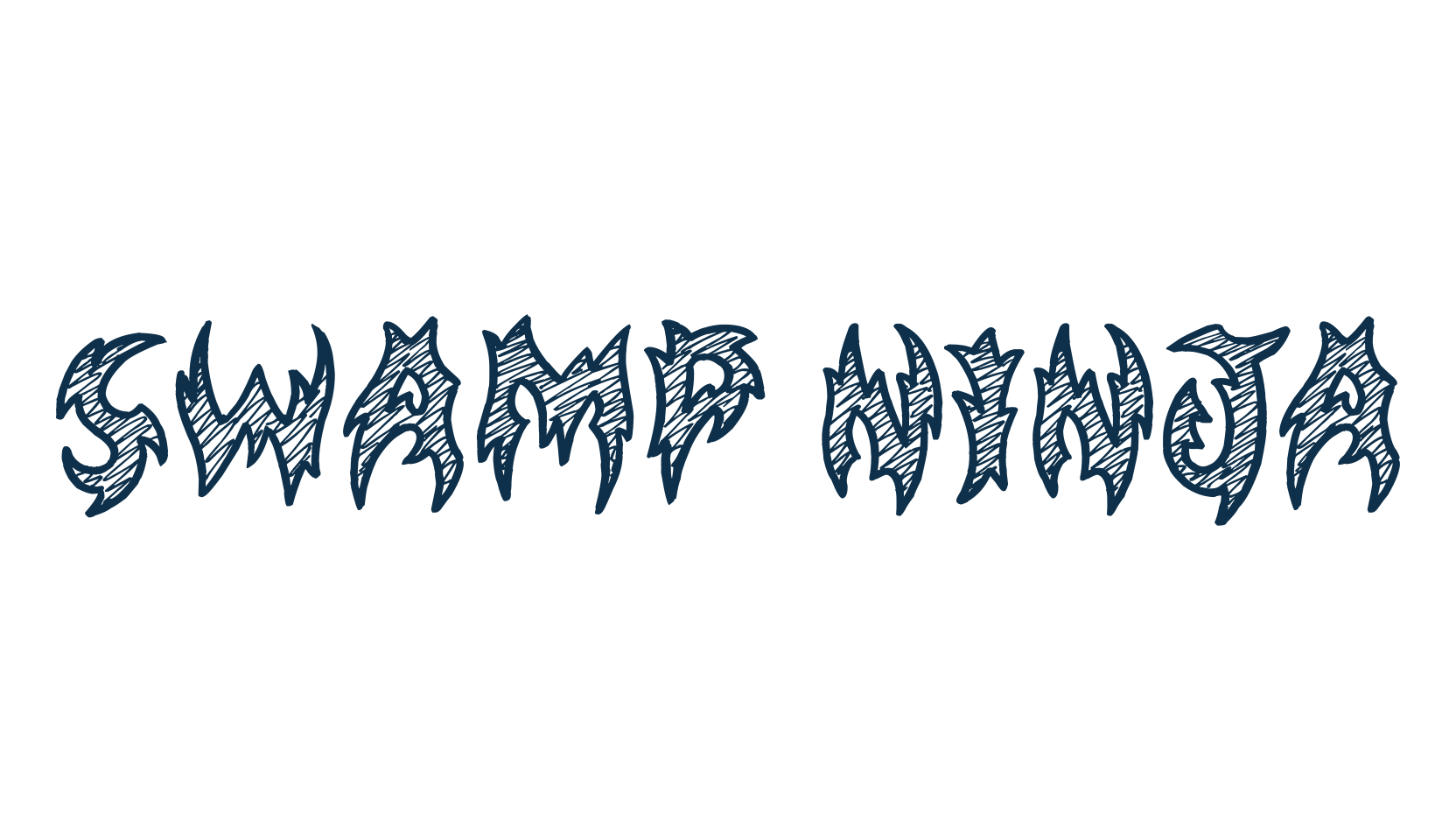 Swamp Ninja, gothic modern font preview