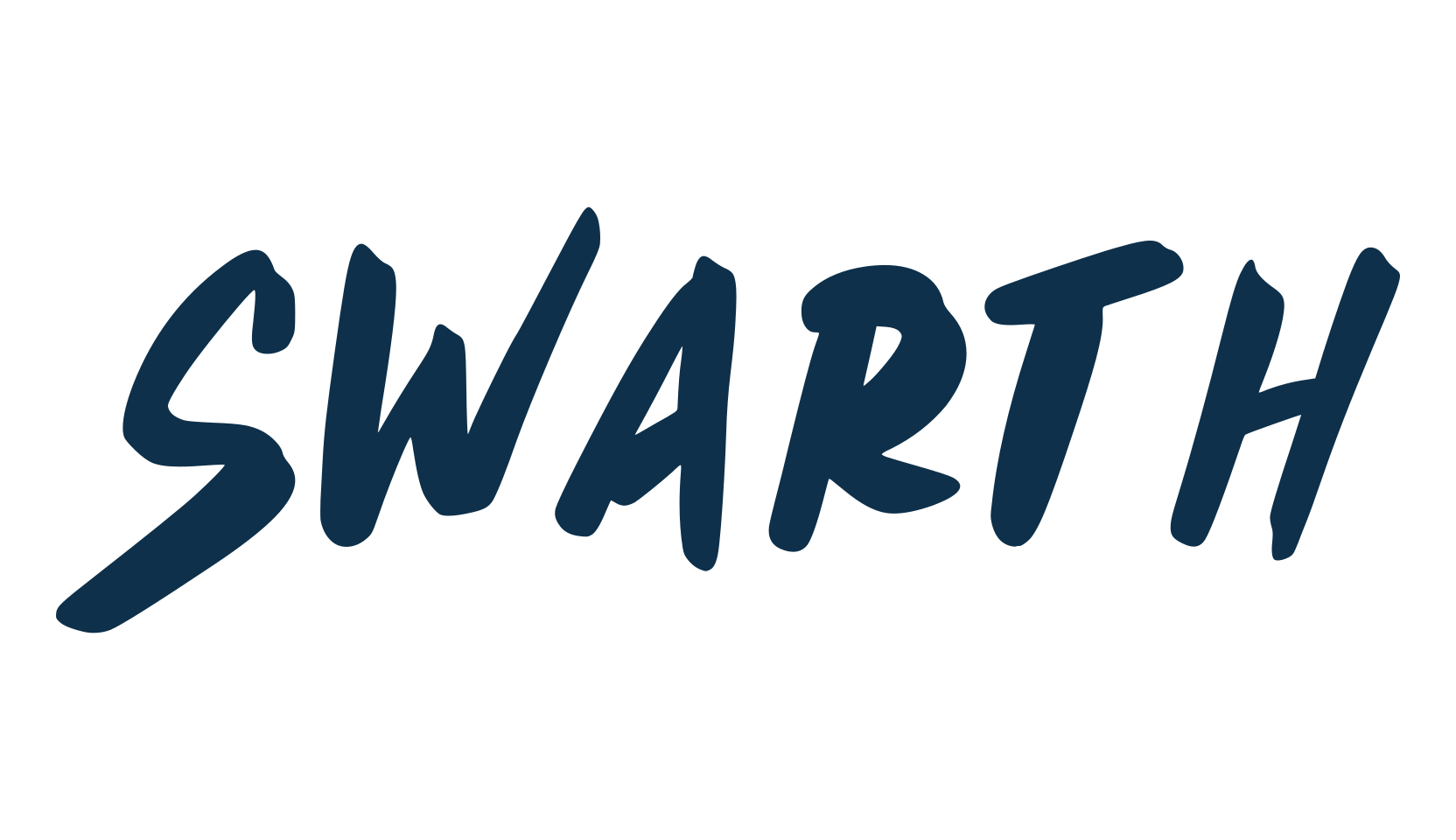 Swarth, brush font preview