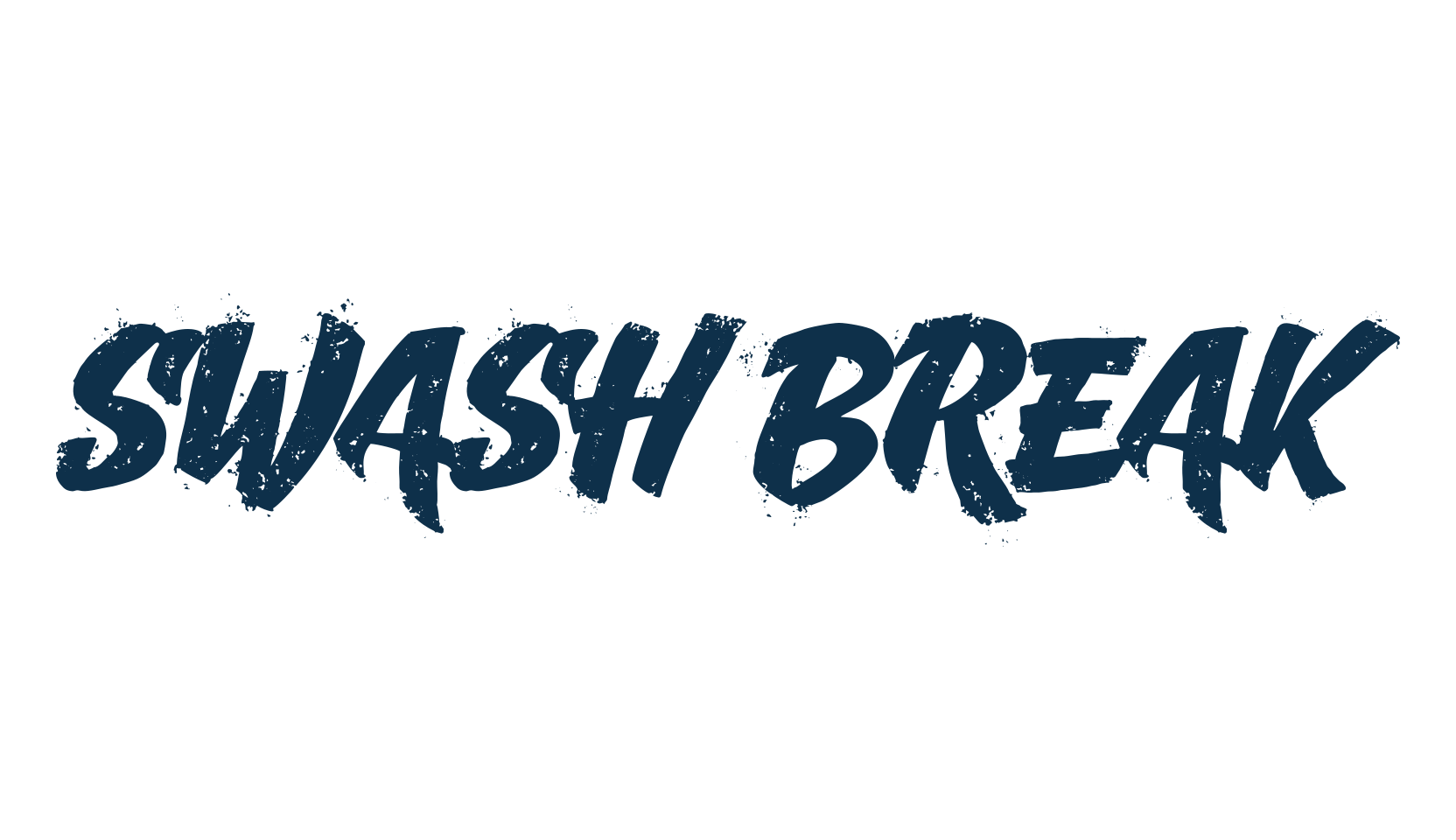 Swash Break, brush font preview