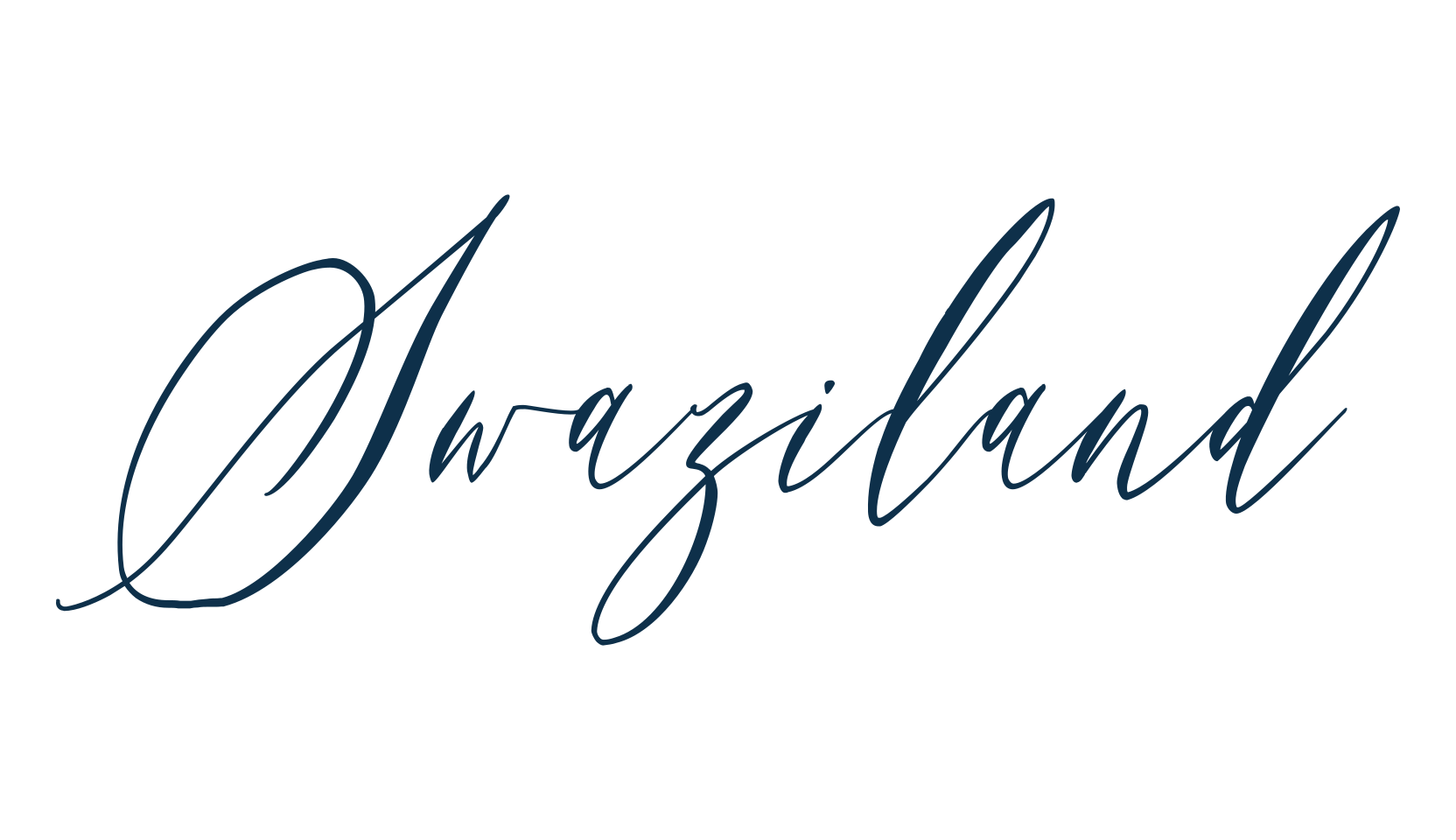 Swaziland, script calligraphy fancy decorative font preview