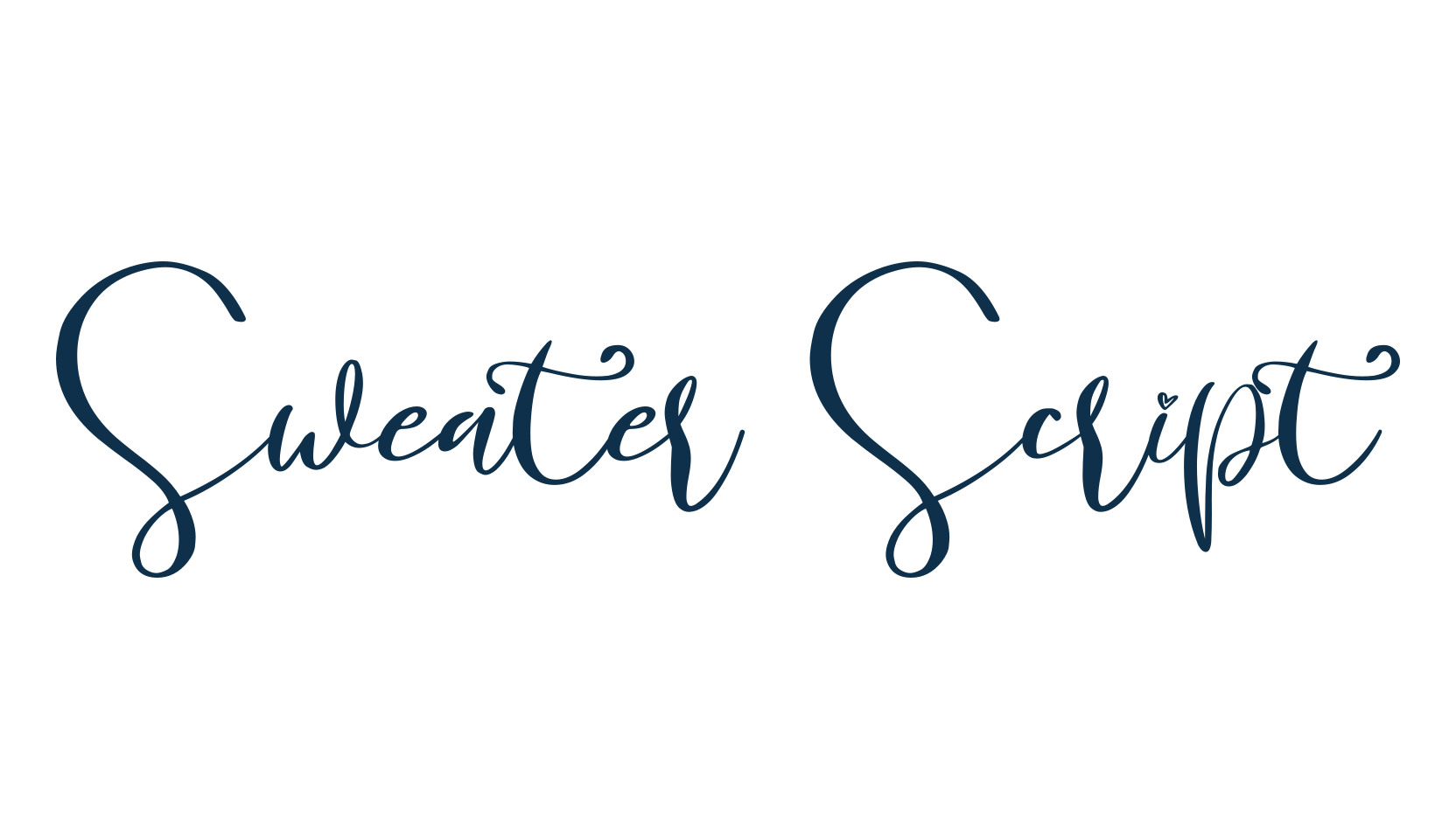 Sweater Script, calligraphy font preview