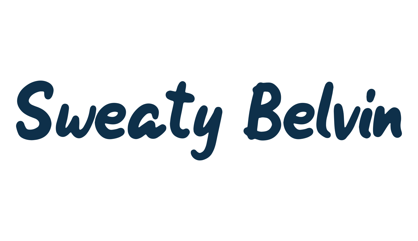Sweaty Belvin, cartoon font preview