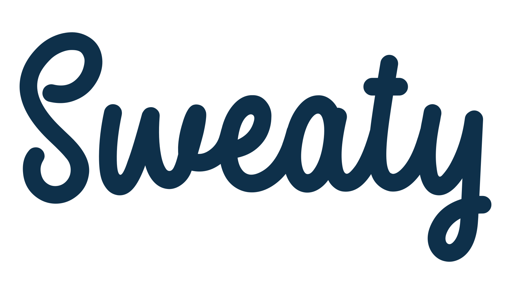 Sweaty, fancy various decorative script calligraphy font preview