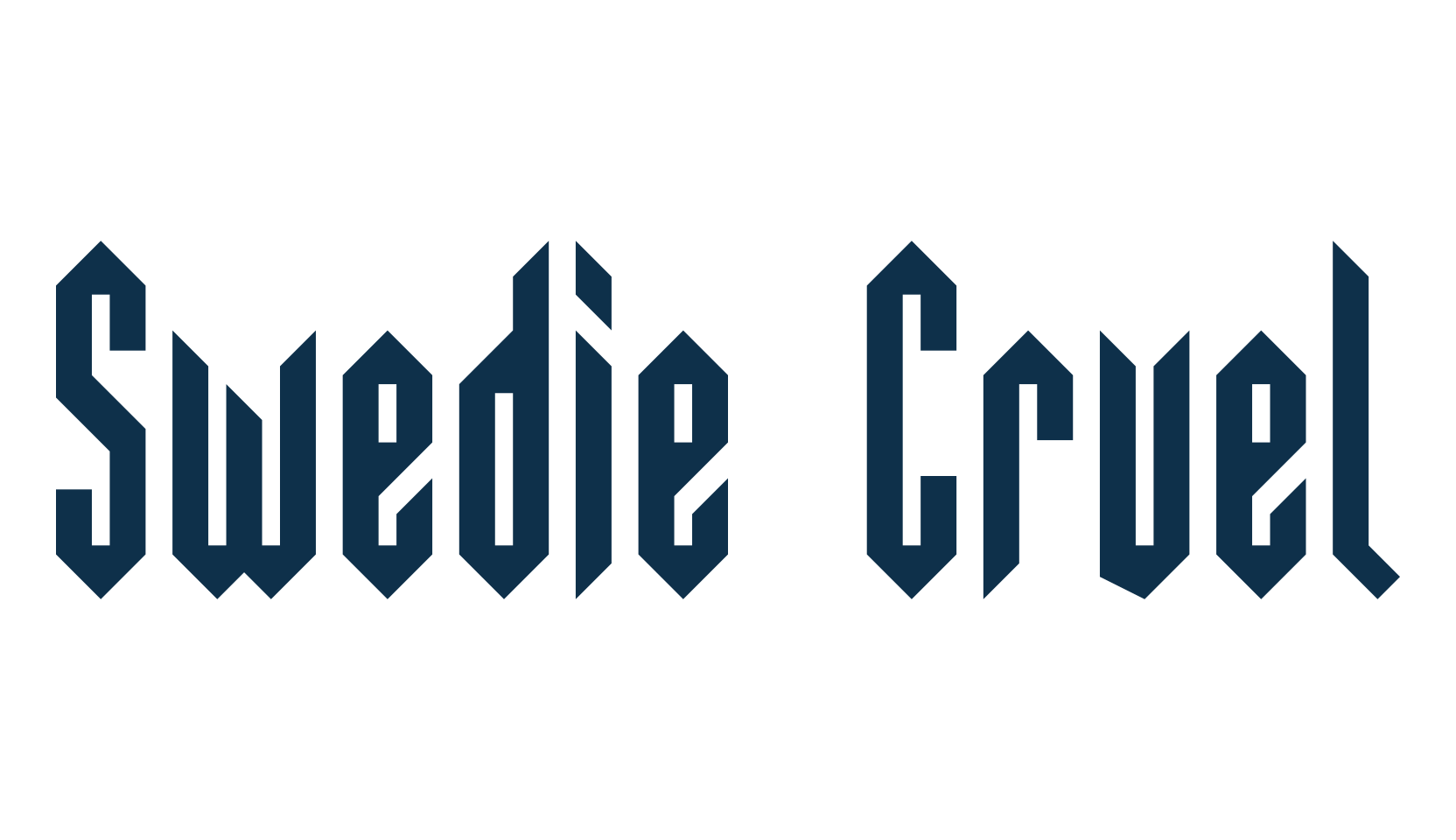 Swedie Cruel, gothic modern font preview