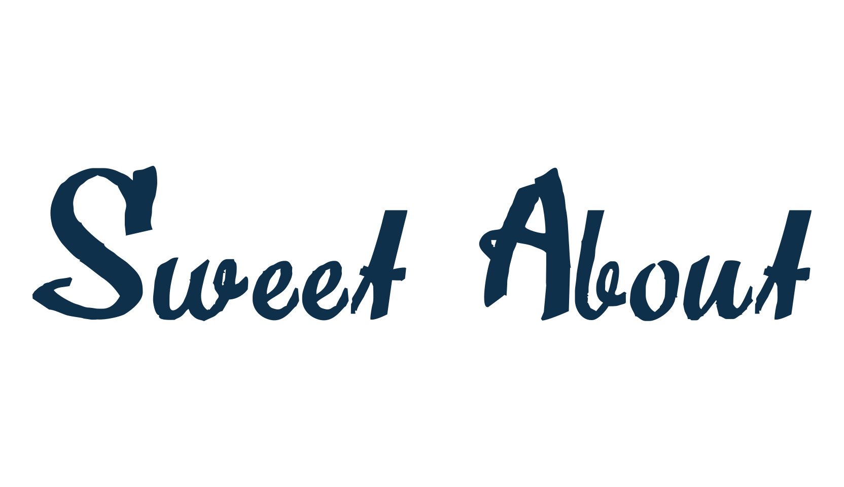 Sweet About, brush font preview