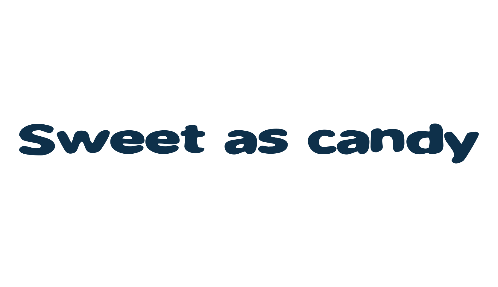 Sweet as candy, cartoon font preview