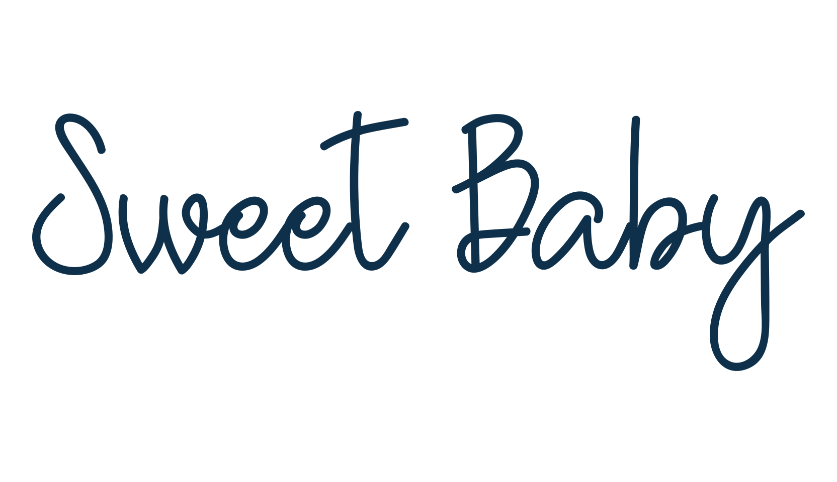 Sweet Baby (sweet-baby-2), script handwritten fancy decorative calligraphy font preview