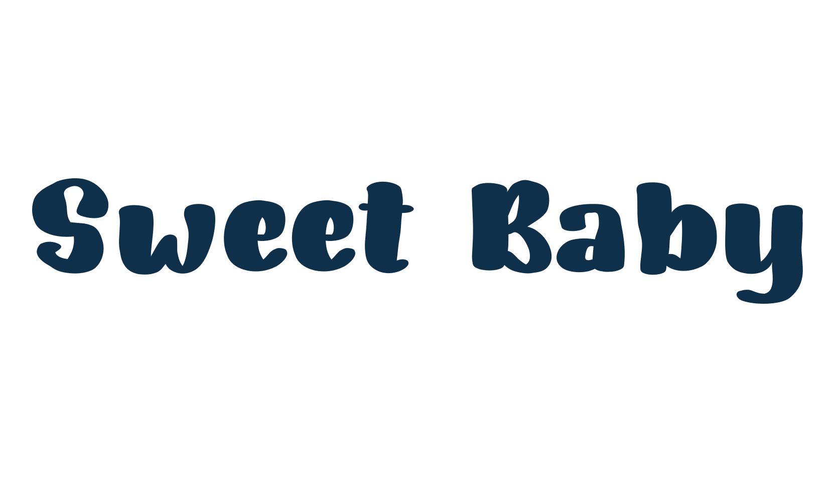 Sweet Baby, cartoon font preview
