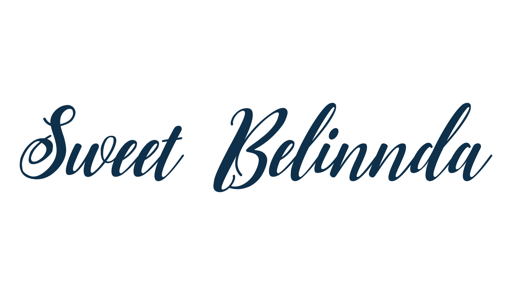 Sweet Belinnda, various font preview