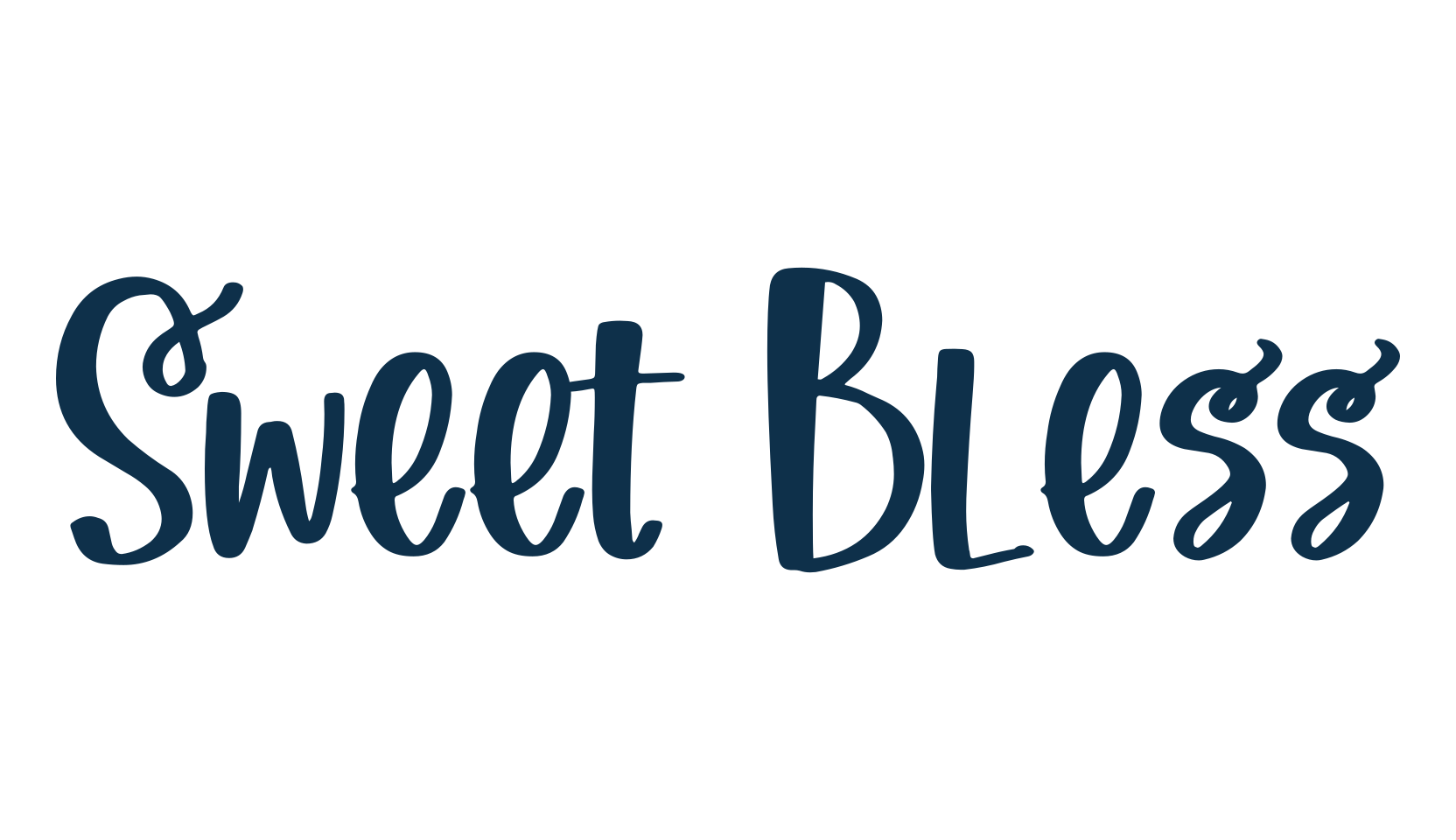 Sweet Bless, various font preview