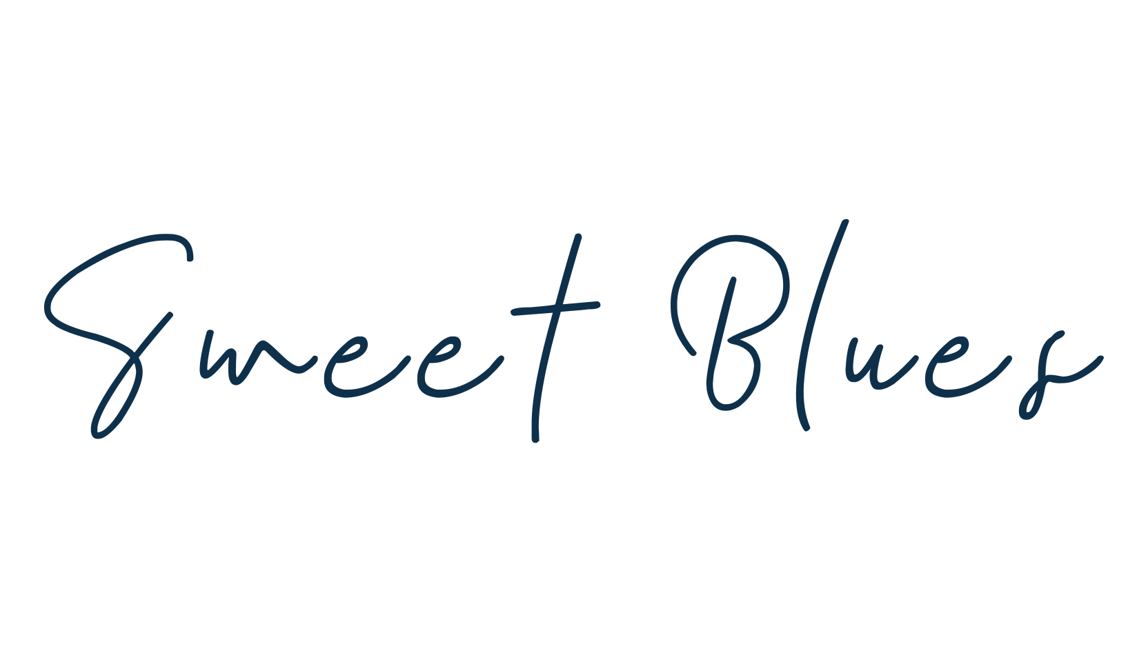 Sweet Blues, script handwritten fancy decorative calligraphy font preview