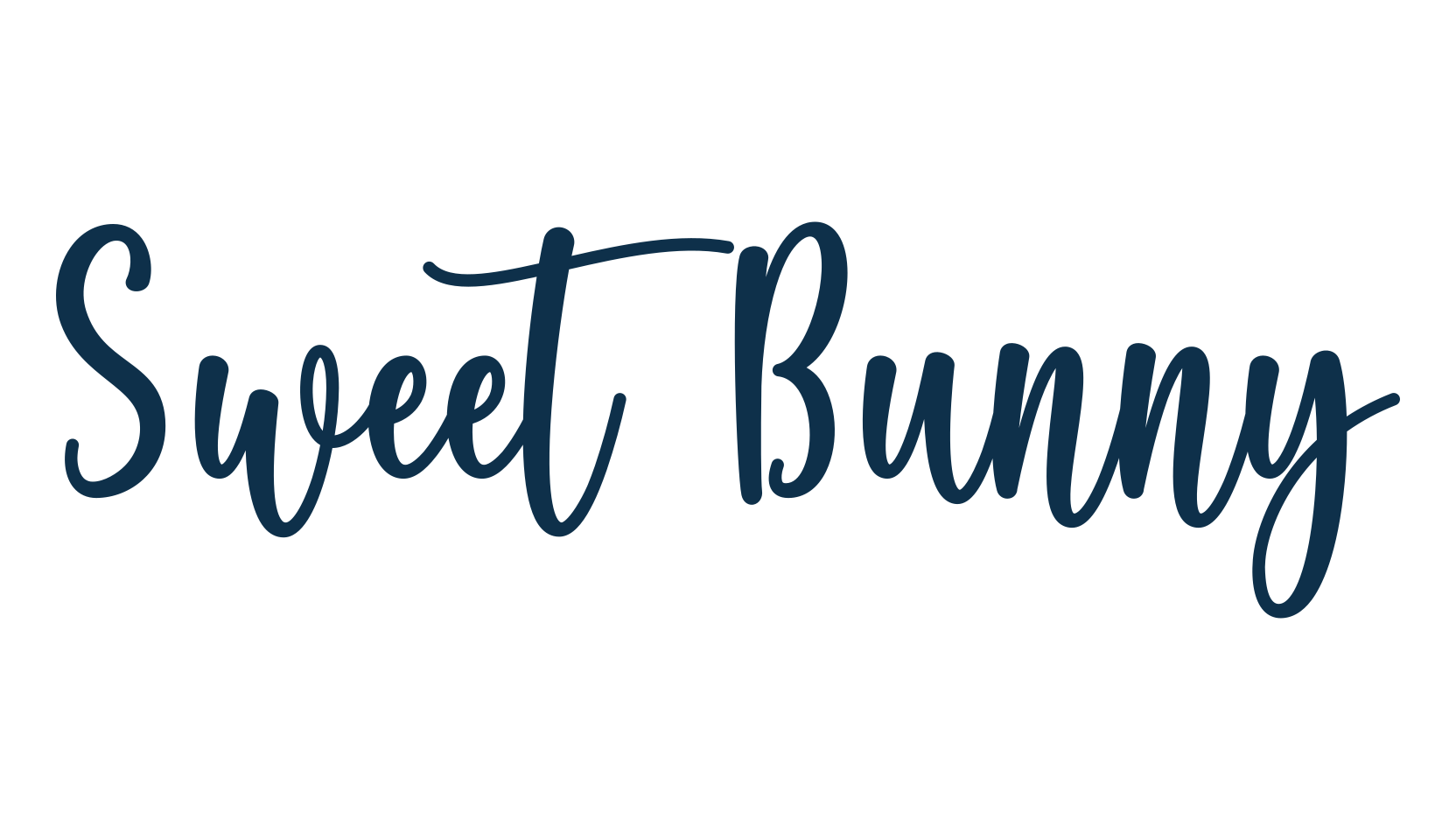 Sweet Bunny, various font preview