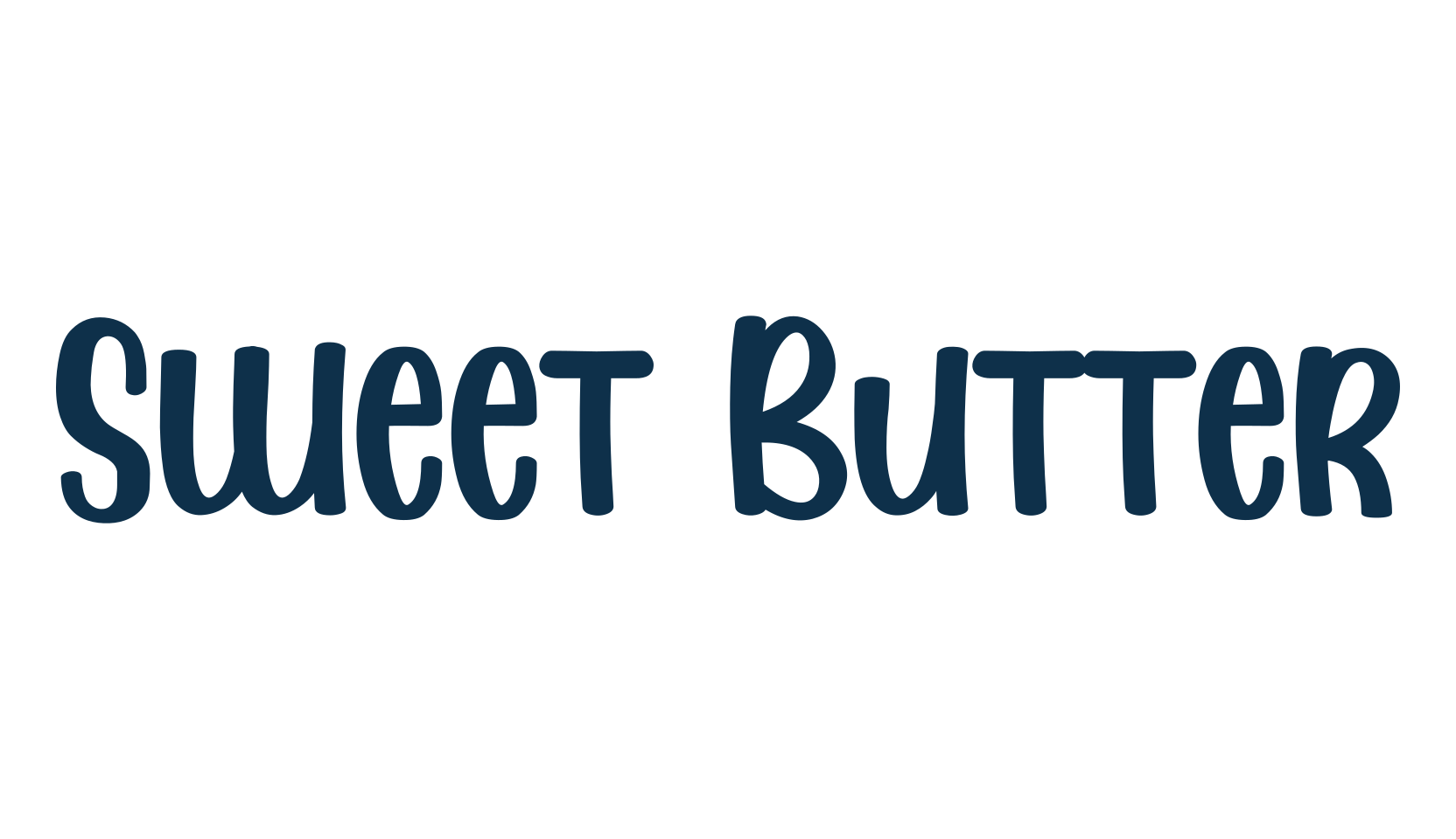 Sweet Butter, fancy various decorative script calligraphy font preview